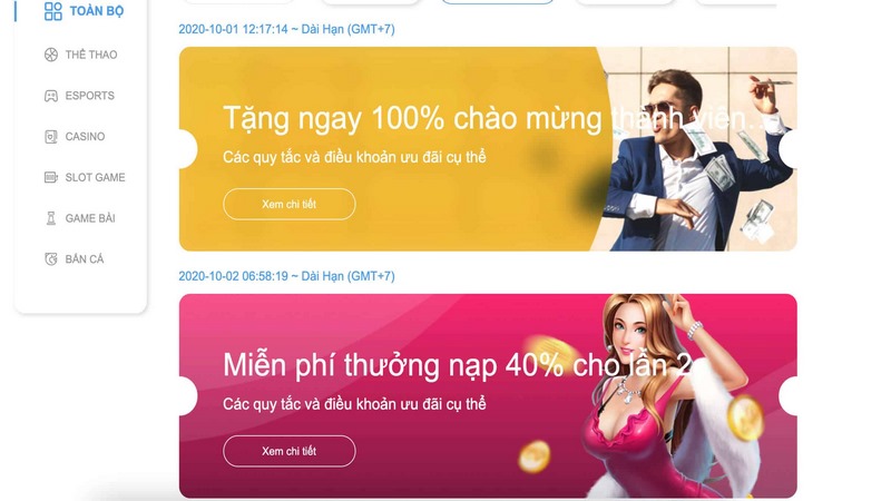 Ưu đãi cho thành viên VIP tại kênh giải trí với mức nạp và hoàn trả cao