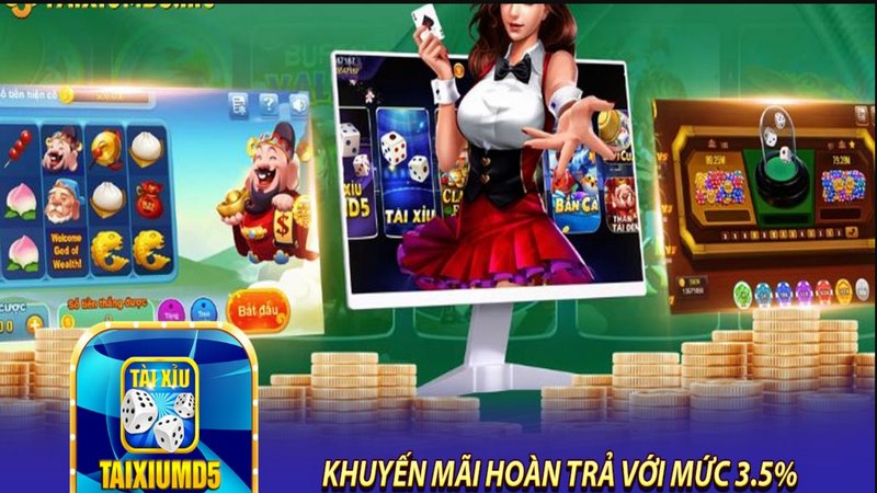 Khuyến mãi Tài Xỉu MD5 hoàn trả 3.5% mỗi ngày cho mọi sảnh game